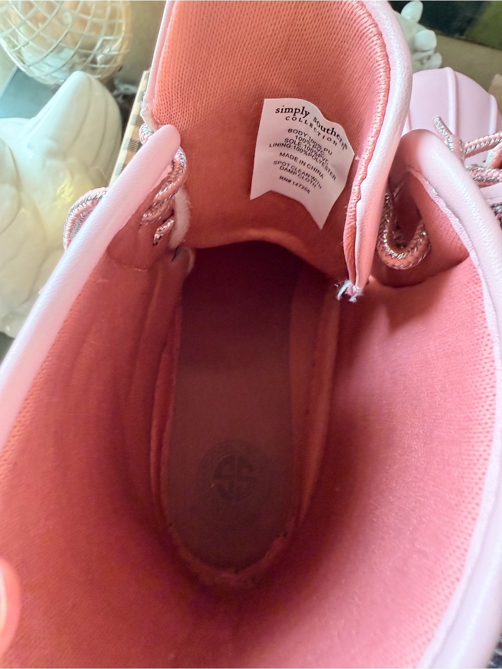Simply Southern Pink Glitter Duck Boots - Picture 4 of 13